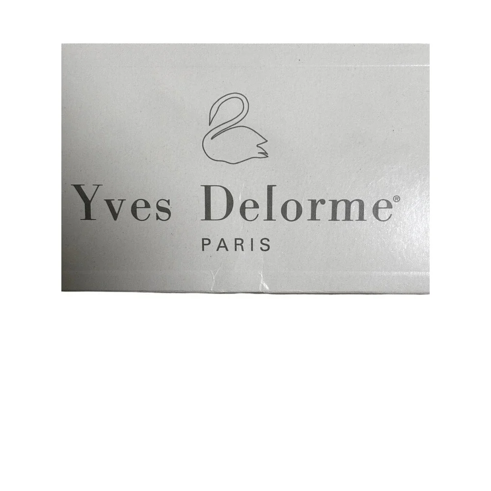 Yves Delorme Violette Lavender‎ Percalle Twin Sheet Set Sham Flat Fitted NWT